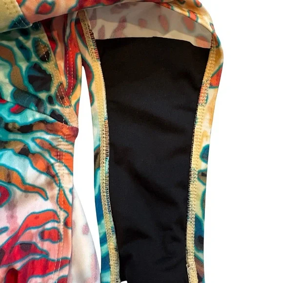 Beyond Swim Cristiano Printed One-Shoulder One-Piece Swimsuit, Sz 10 - Picture 9 of 10